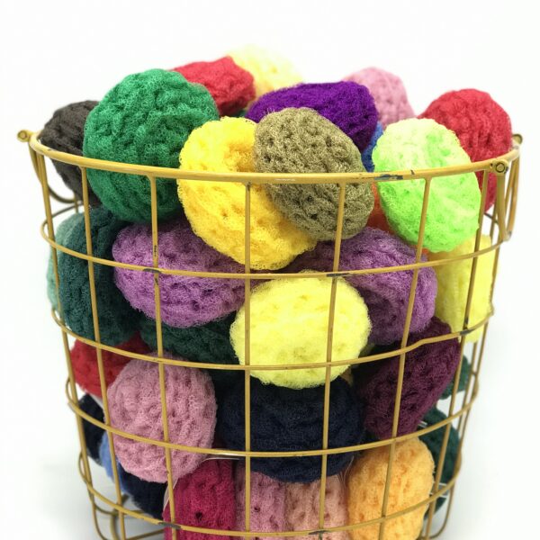 Premium Handmade Nylon Net Dish Scrubbies For Kitchen Assorted Colors